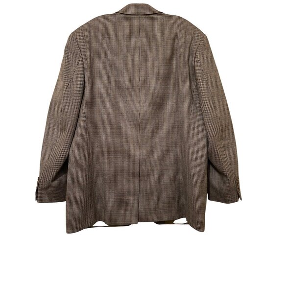 VTG Lauren Ralph Lauren Mens Houndstooth Wool Blazer Jacket 43R Made In Canada - Picture 14 of 16